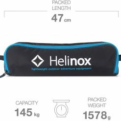 Coupon ⌛ Helinox Sunset Chair, Blauw/wit 🛒 -KAMPA-winkel helinox sunset chair black cyan blue 8 2