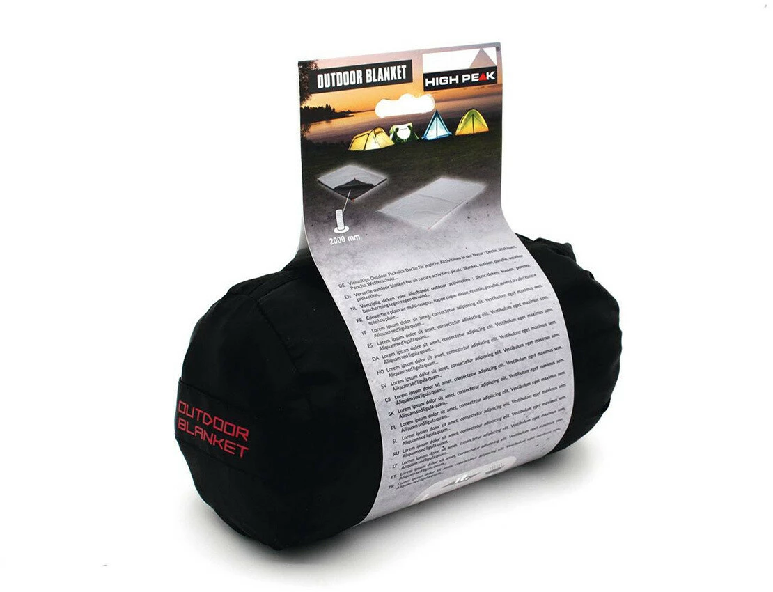 Beste deal π High Peak Outdoor Blanket, Grijs/zwart π₯ 5 Beste deal π High Peak Outdoor Blanket, Grijs/zwart π₯ - Afbeelding 3