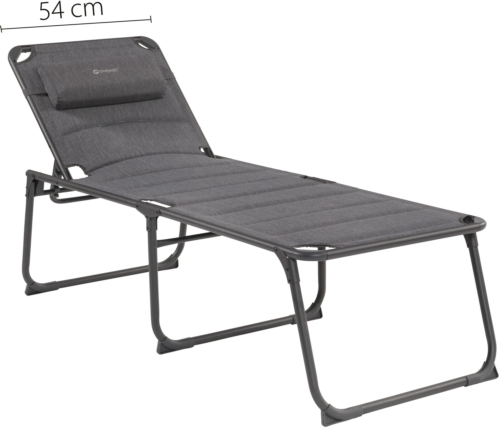 Coupon 🔥 Outwell Evansville Lounger, Grijs 🔥 4 Coupon 🔥 Outwell Evansville Lounger, Grijs 🔥 - Afbeelding 2