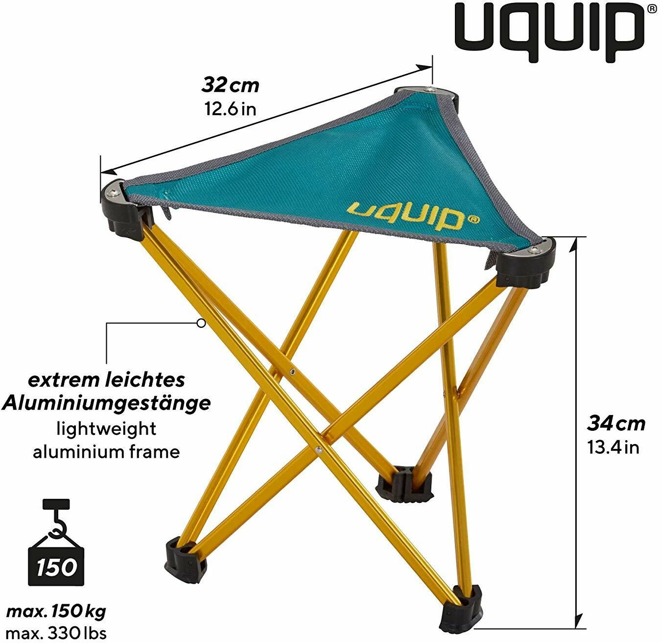 Begroting π₯ Uquip Trinity Folding Chair L, Turquoise β¨ 4 Begroting π₯ Uquip Trinity Folding Chair L, Turquoise β¨ - Afbeelding 2